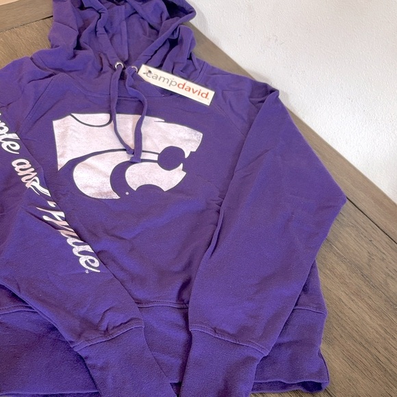 NWT [camp david] Kansas State Wildcats NCAA Hooded Sweatshirt Purple Women’s S - Picture 3 of 10
